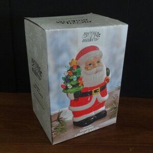 Ceramic LIGHT UP SANTA ~ Merry Makers ~ Christmas Holiday ~ NEW